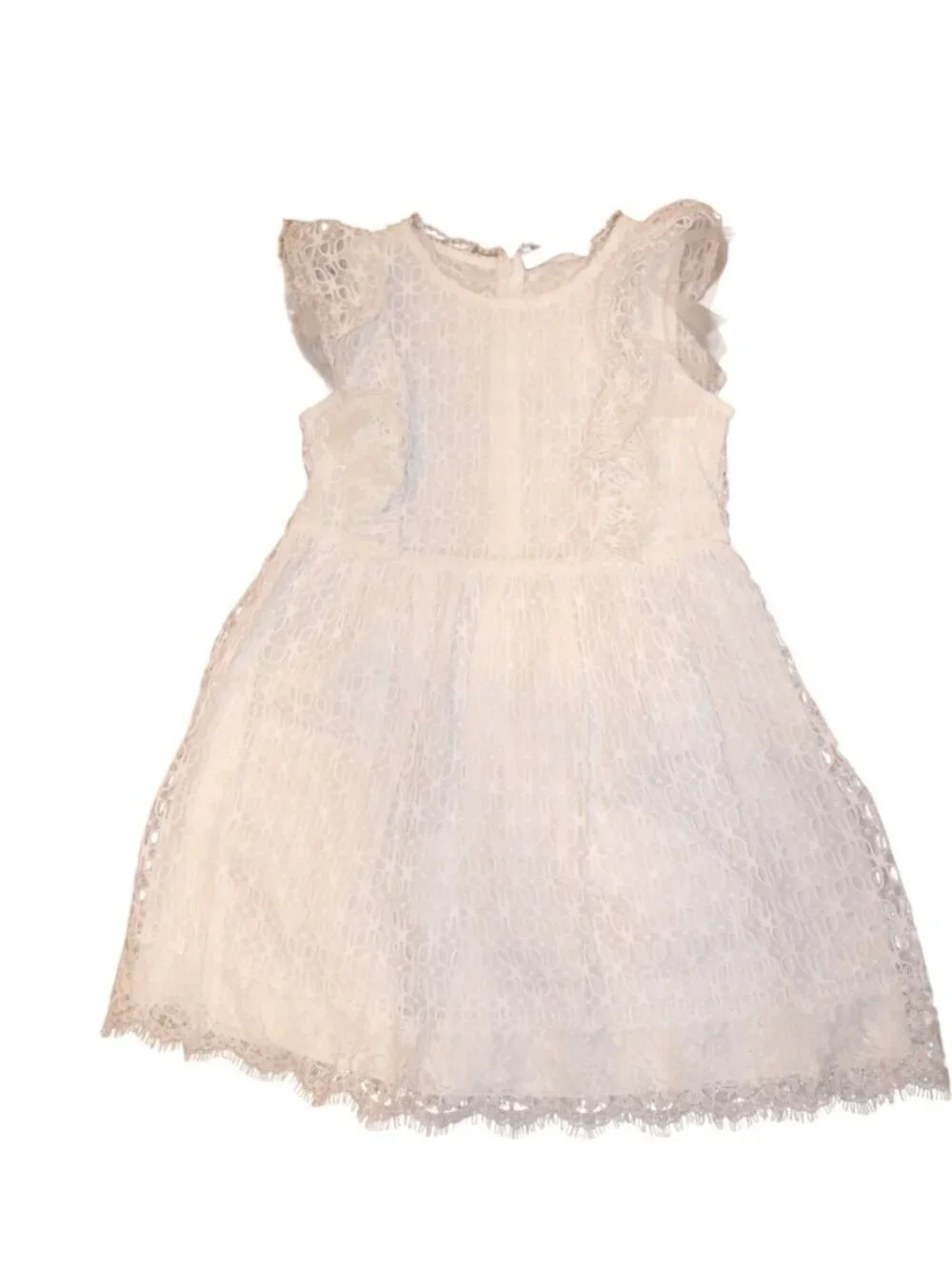 Ermanno Scervino Junior Sleeveless Dress Made In Italy, Size 6T NWT